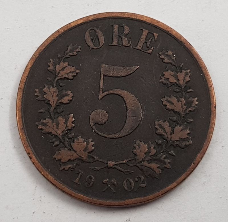 5 øre 1902 kv. 1