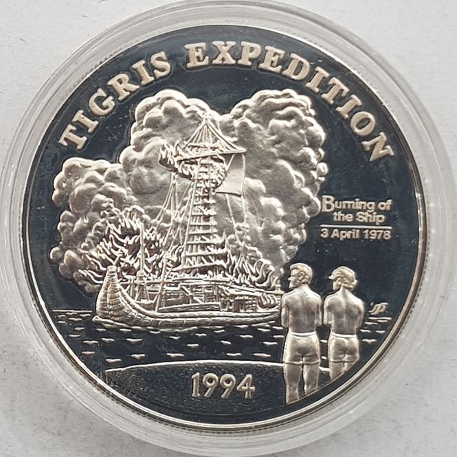 Hovedbilde Vest-Samoa: 10 dollars 1994 - Brenningen av ...