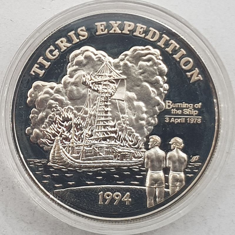 Vest-Samoa: 10 dollars 1994 - Brenningen av Tigris