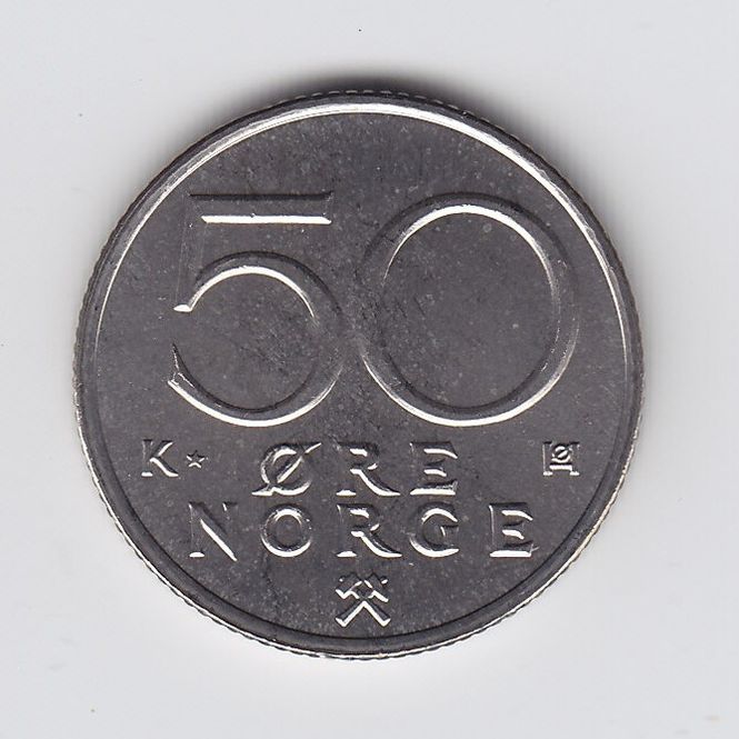 Hovedbilde 50 øre 1994 kv. 0