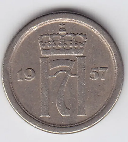 Hovedbilde 10 øre 1957 kv. 1