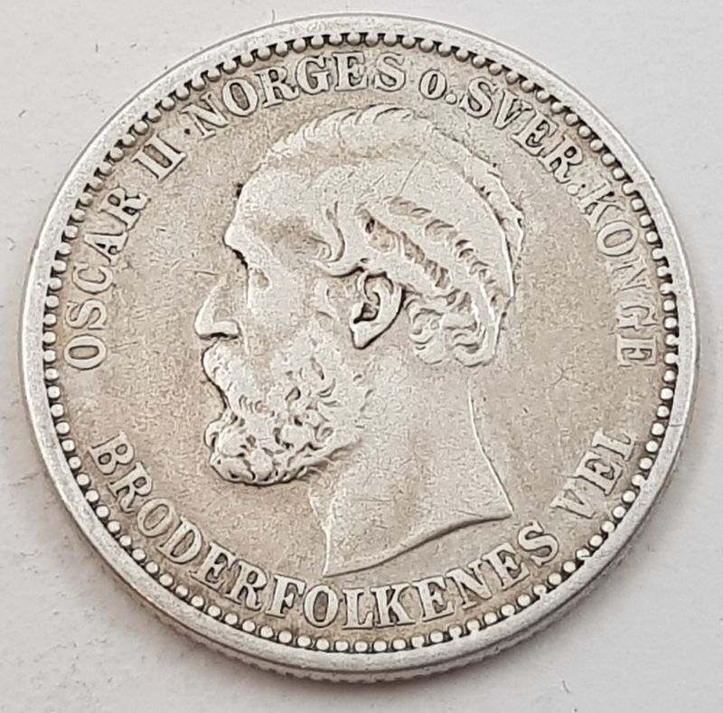 50 øre 1901 kv. svak 1 (nr. 1)