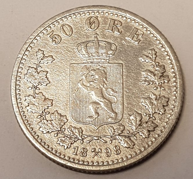 Hovedbilde 50 øre 1898 kv. 1