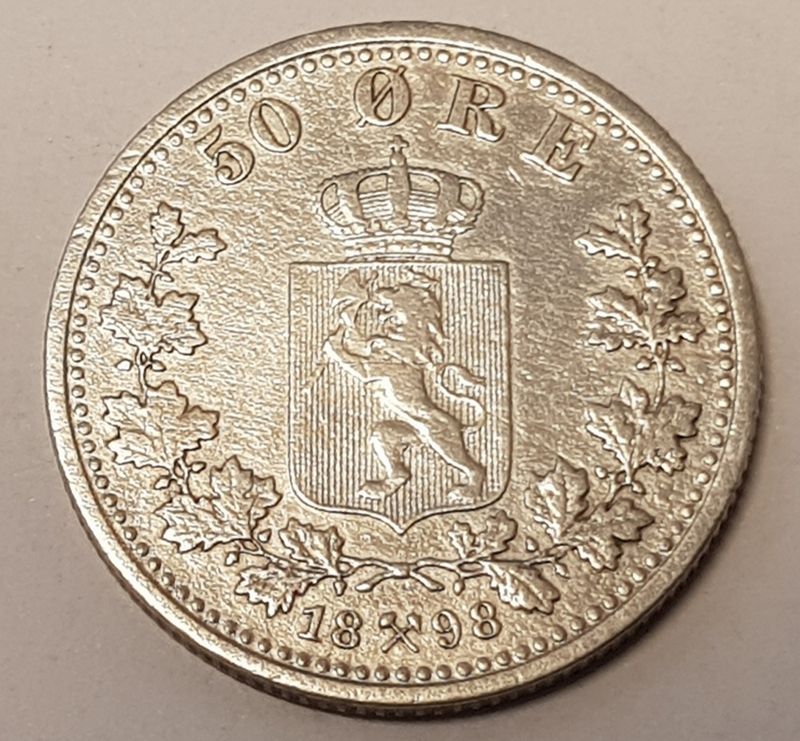 50 øre 1898 kv. 1