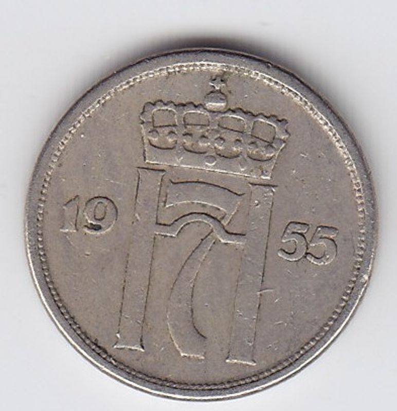 10 øre 1955 kv. 1