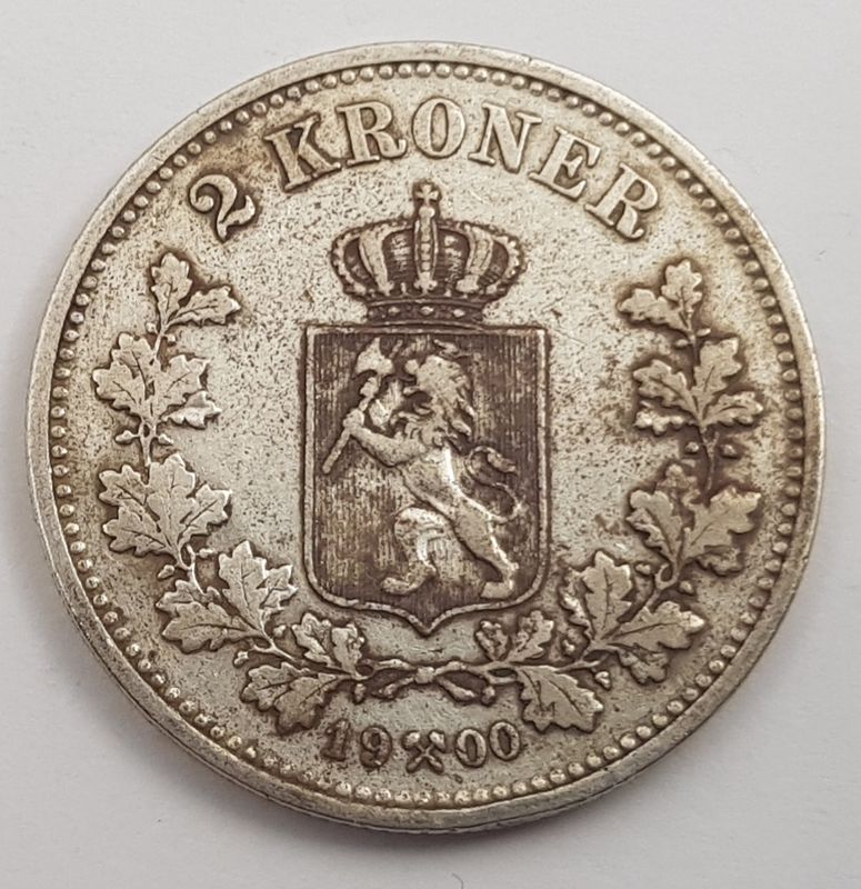 2 kroner 1900 kv. 1 (nr. 1)