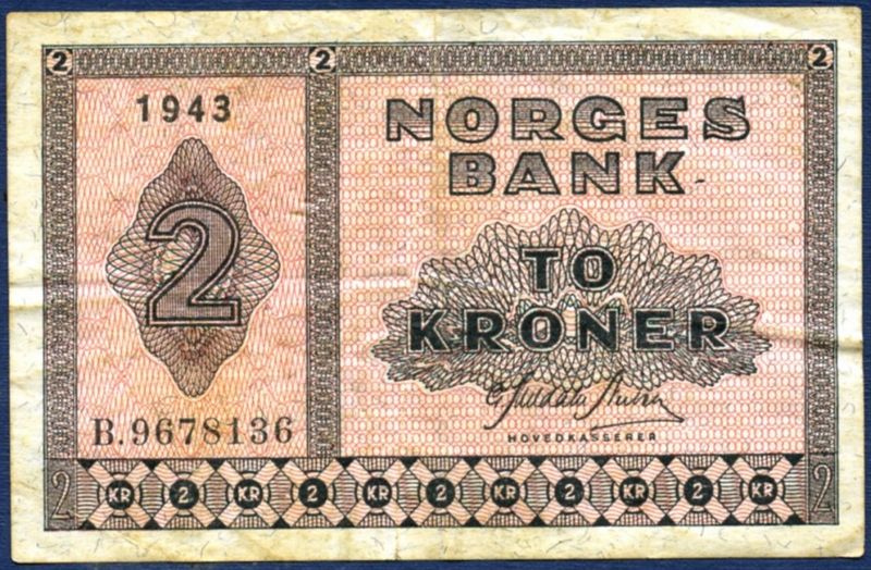 2 kr 1943 B.9678136 kv. 1-
