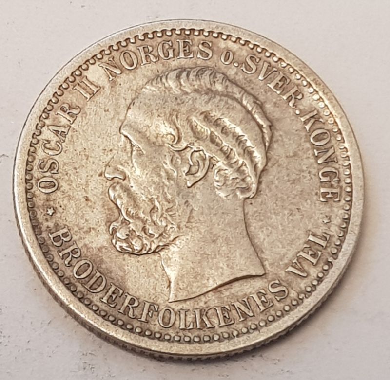 50 øre 1893 kv. 1+