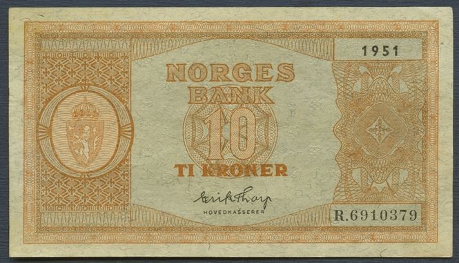 Hovedbilde 10 kr 1951 R.6910379 kv. 01