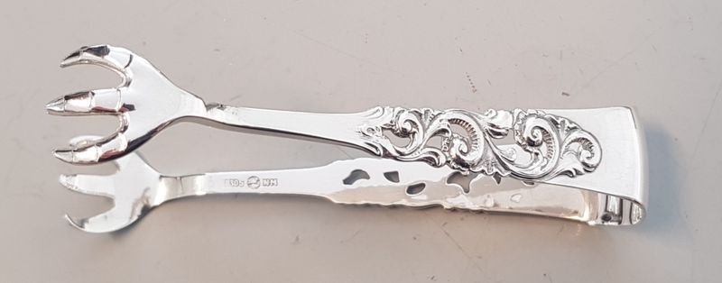 Telesølv: Sukkerklype ca 9 cm