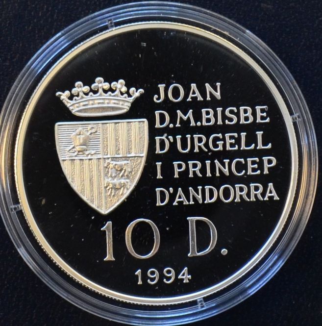 Hovedbilde Andorra: 10 diners 1994 - Banesykling