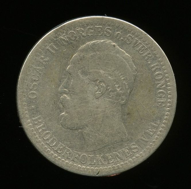 Hovedbilde 50 øre 1893 kv. 1-