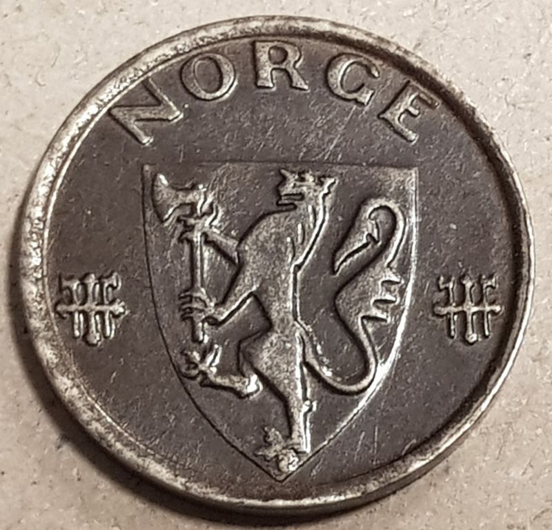 1 øre 1945 j. kv. 1+/01