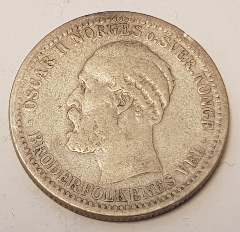 50 øre 1893 kv. 1- (nr. 1)