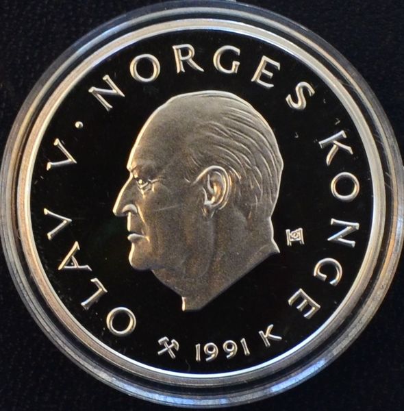 Hovedbilde 50 kr 1991 - Barn på ski