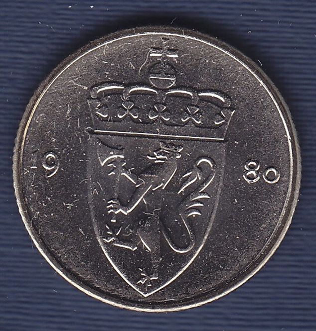 Hovedbilde 50 øre 1980 stjerne kv. 0