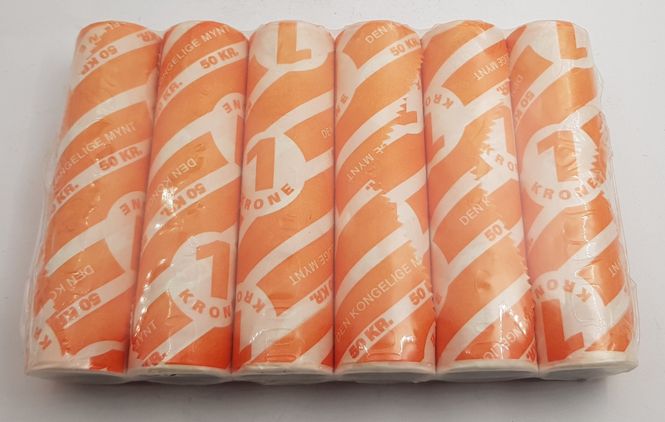 Hovedbilde 1 kr 1996. 6 stk. i krympeplast.