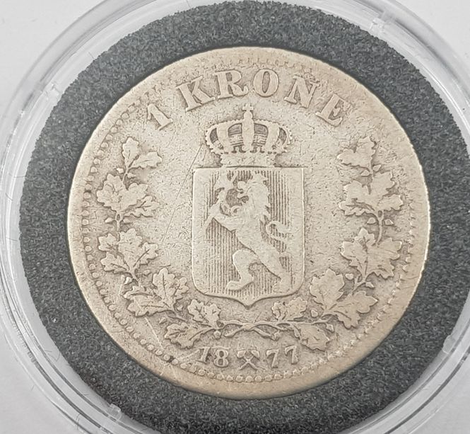 Hovedbilde 1 kr 1877 kv. 1- (nr. 1)
