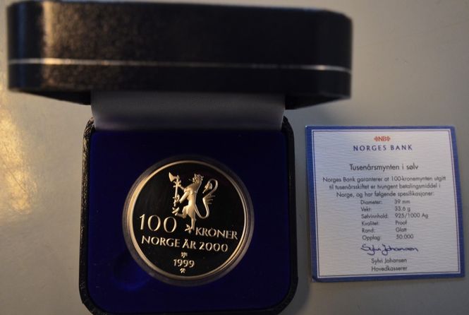 Hovedbilde 100 kr 1999 - Millennium