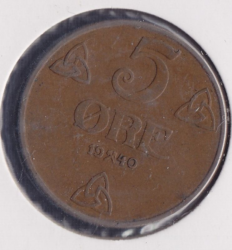 5 øre 1940 kv. 1