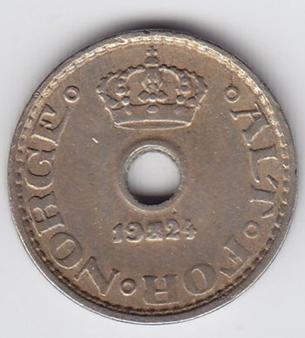 Hovedbilde 10 øre 1924 kv. 1
