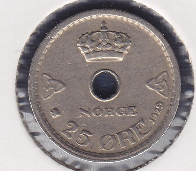 Hovedbilde 25 øre 1929 kv. 1