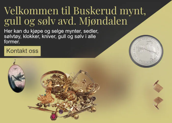 Velkommen til buskerud mynt, gull og sølv avdeling i Mjøndalen