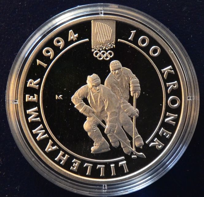 Hovedbilde 100 kr 1992 - Ishockey