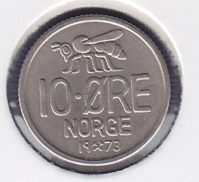Hovedbilde 10 øre 1973 kv. 0