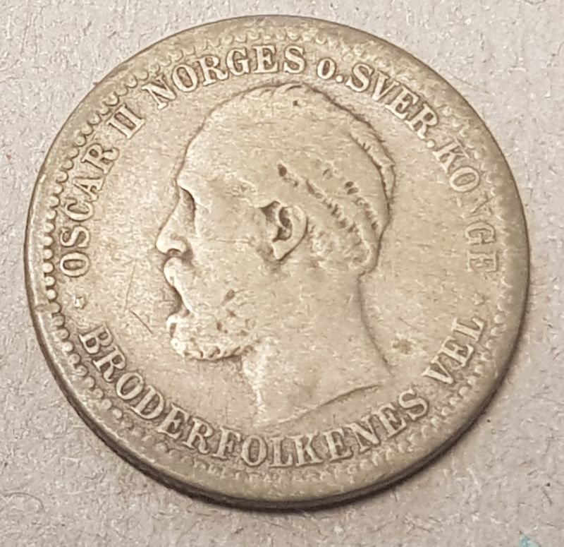 50 øre 1888 kv. 1-