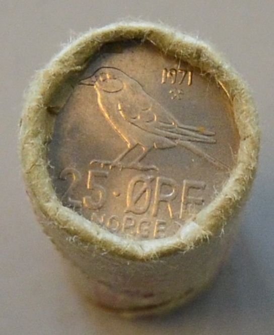 Hovedbilde 25 øre rull 1971