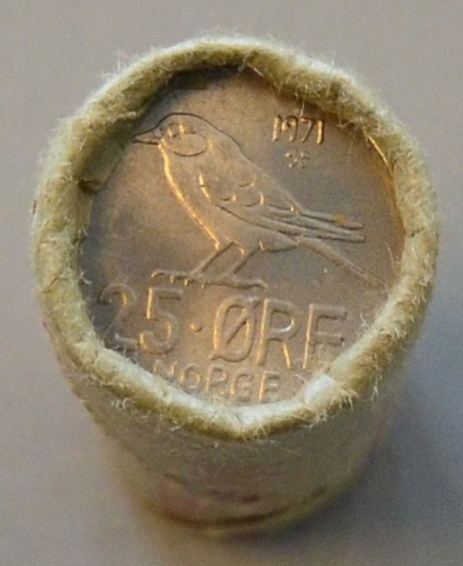 25 øre rull 1971